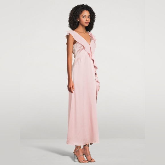 NWT-ERDEM Rose One Shoulder Dress 100 % silk value of 3700$ plus taxes - Picture 3 of 17